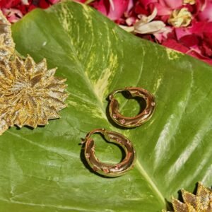 Chulbuli : Pink Crystal Hoops